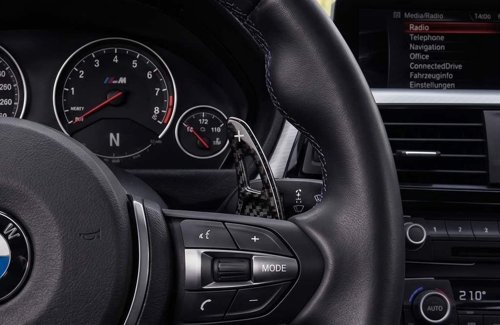 BMW Paddle Shifters – Forging Red & Black (G01, G12, G20, G30, G05)