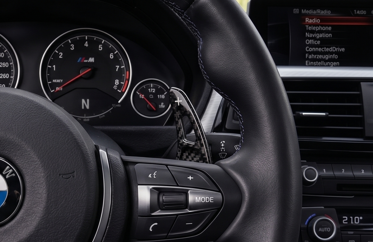 BMW Paddle Shifters – Forging Red & Black (G01, G12, G20, G30, G05)