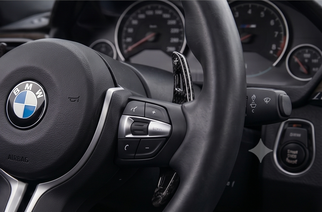 BMW Paddle Shifters – Forging Red & Black (G01, G12, G20, G30, G05)